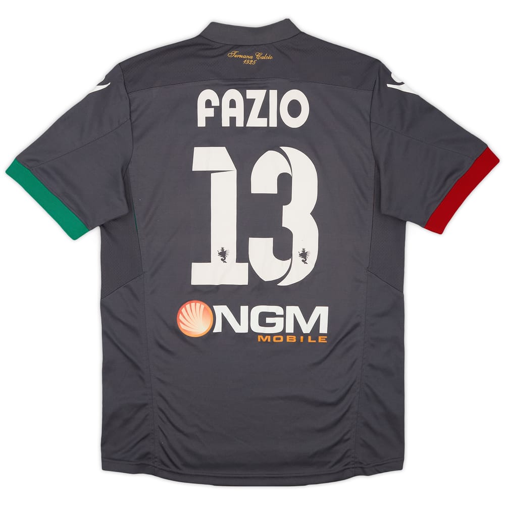 2012-13 Ternana Third Shirt Fazio #13 - 8/10 - (L)