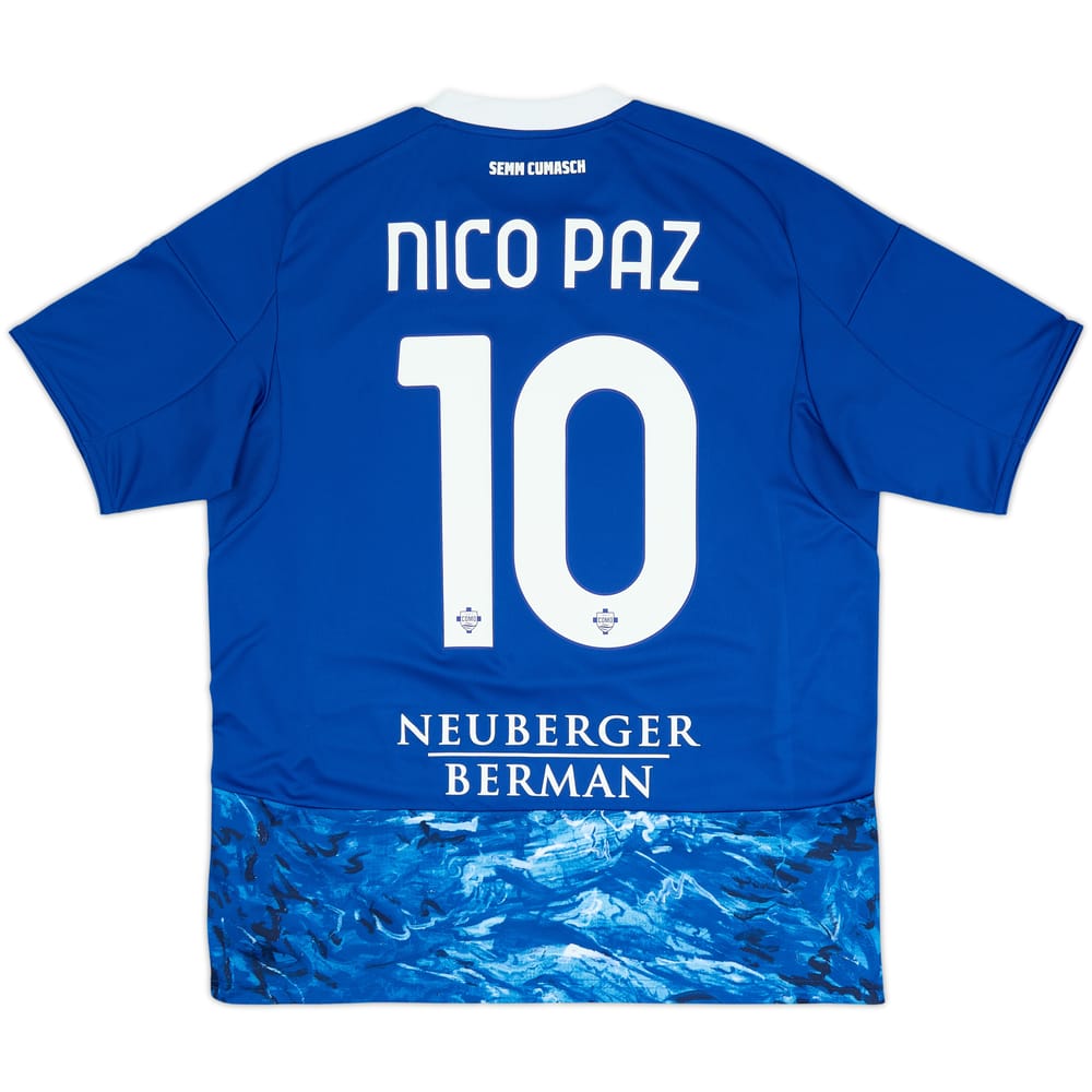 2025-26 Como Home Shirt Nico Paz #10