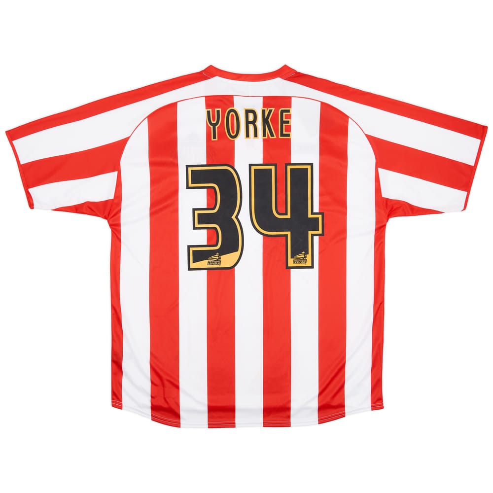 2006-07 Sunderland Signed Home Shirt Yorke #34