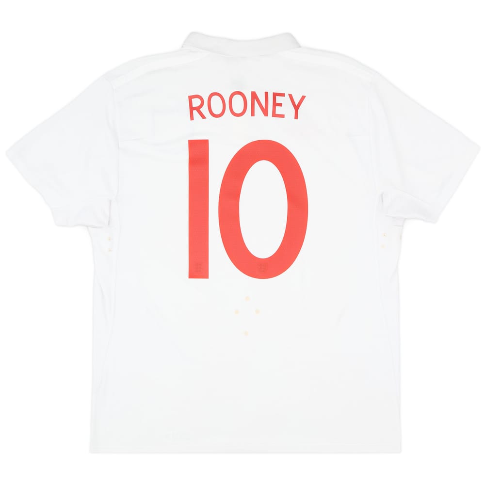 2009-10 England Home Shirt Rooney #10 - 6/10 - (S)