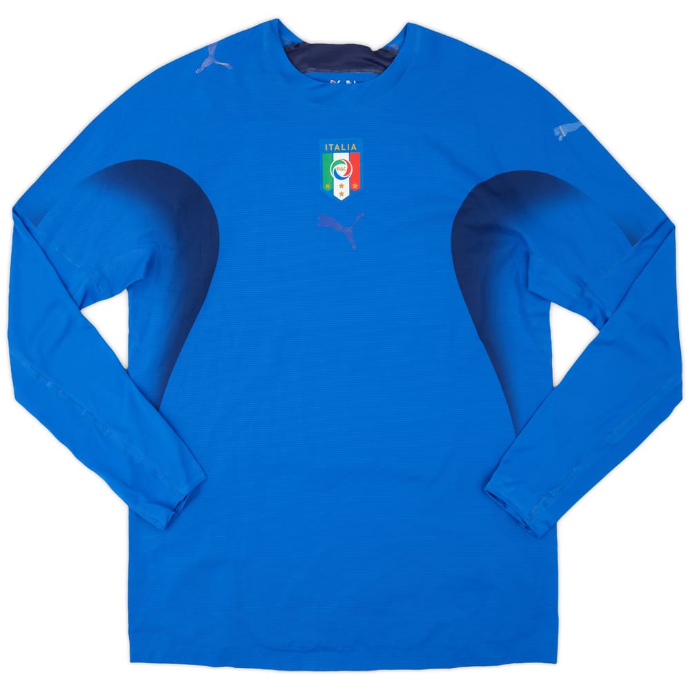 2006 Italy Player Issue Home L/S Shirt - 5/10 - (L)
