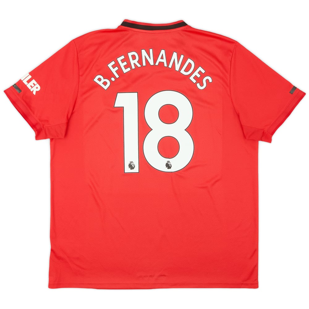 2019-20 Manchester United Home Shirt B.Fernandes #18 - 8/10 - (XL)