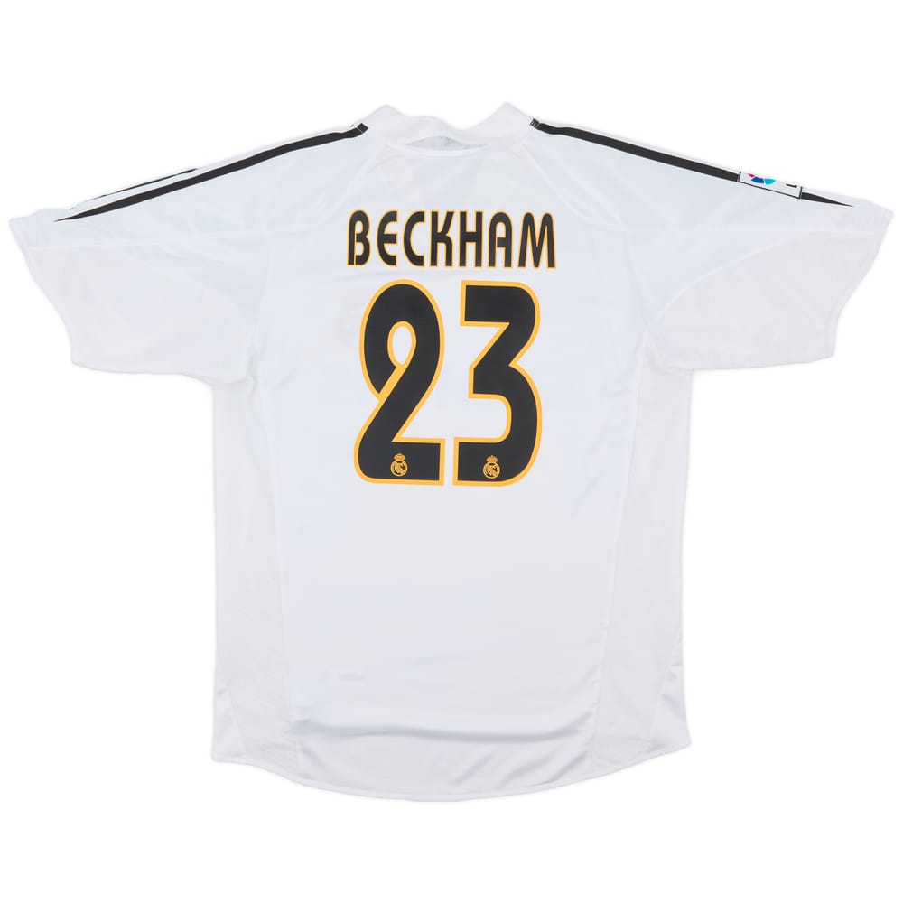 2004-05 Real Madrid Home Shirt Beckham #23 - 8/10 - (S)