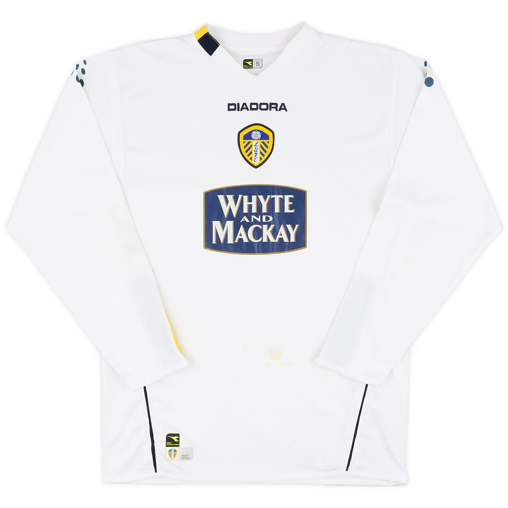 2004-05 Leeds United Home L/S Shirt - 5/10 - (S)
