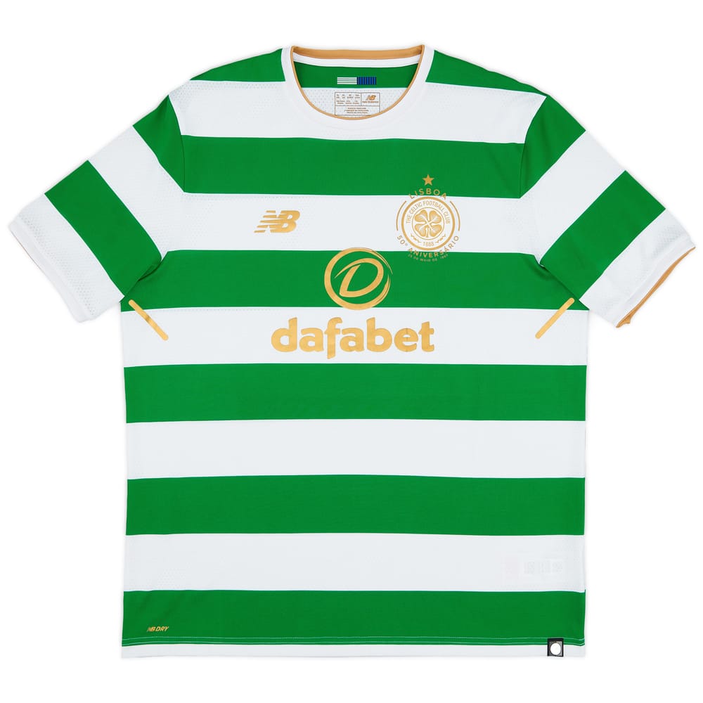 2017-18 Celtic 'Lisbon Lions 50th Anniversary' Home Shirt - 7/10 - (XL)
