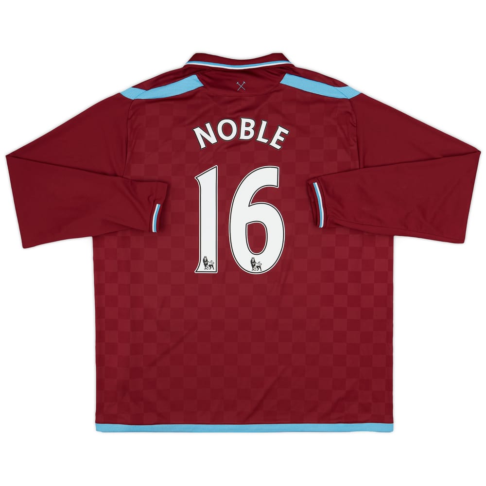2009-10 West Ham Home L/S Shirt Noble #16 - 10/10 - (XXL)