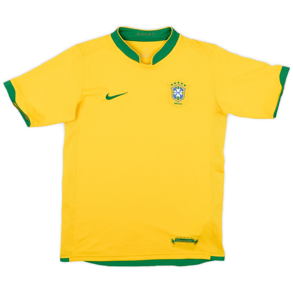 2006-08 Brazil Home Shirt - 8/10 - (XL.Boys)