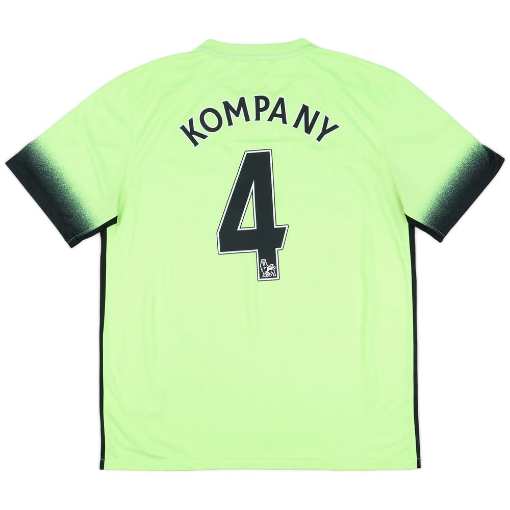 2015-16 Manchester City Third Shirt Kompany #4 - 6/10 - (L)