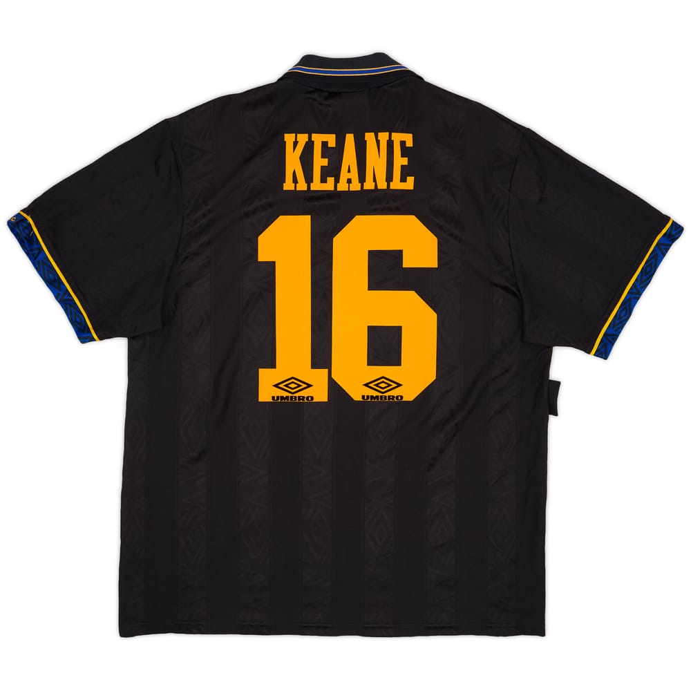1993-95 Manchester United Away Shirt Keane #16 - 5/10 - (XL)