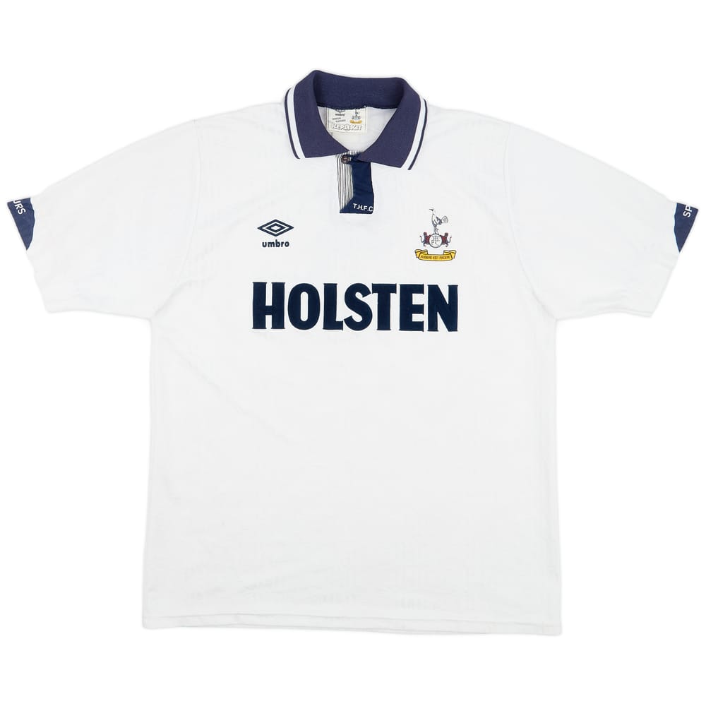1991-93 Tottenham Home Shirt #5 - 6/10 - (L)