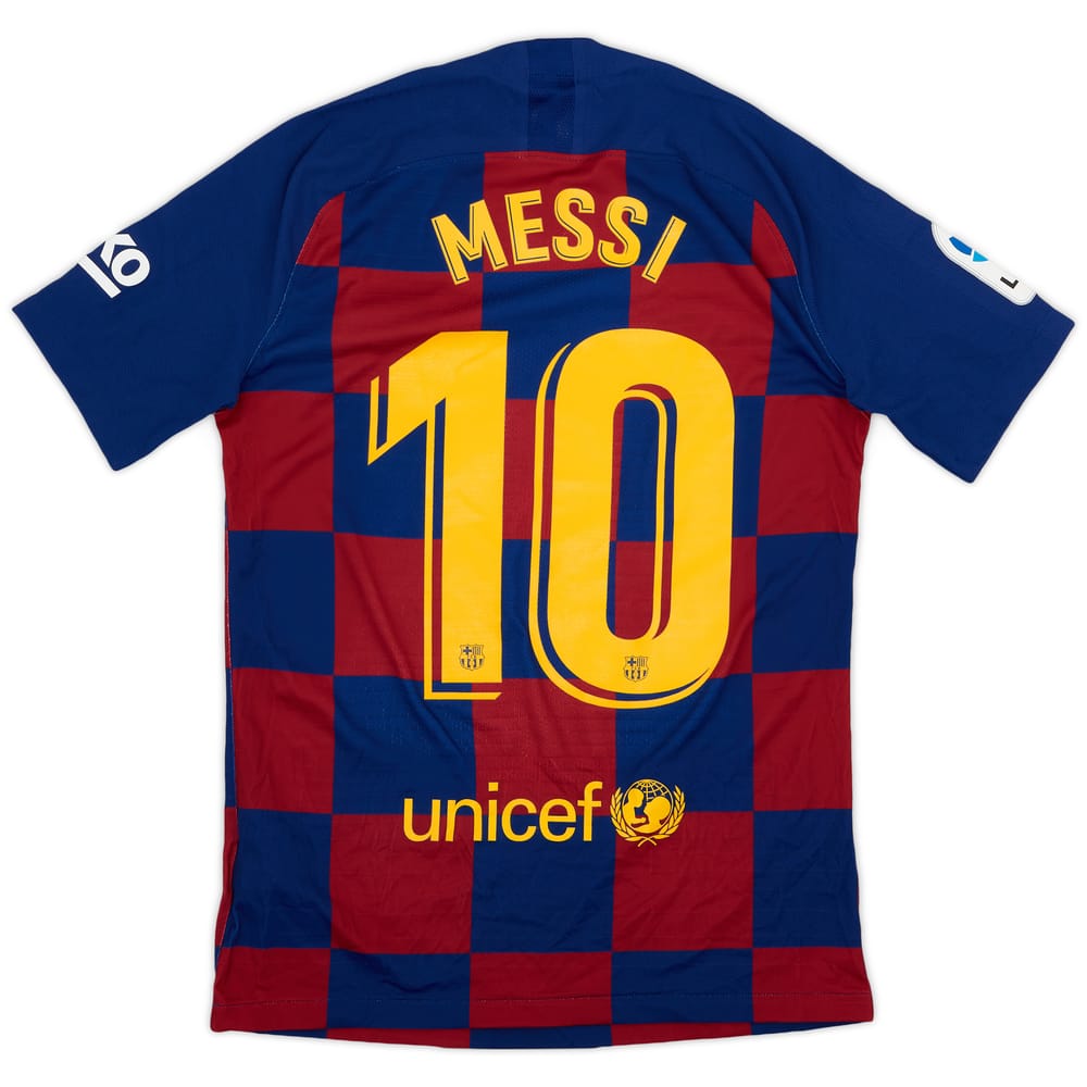 2019-20 Barcelona Authentic Home Shirt Messi #10 - 9/10 - (S)
