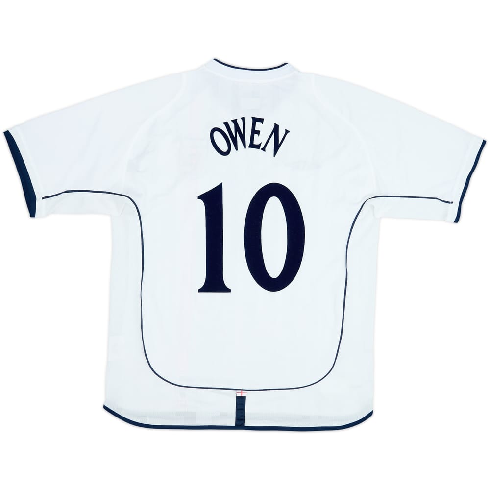 2001-03 Inglaterra Camiseta Local Owen #10 - 8/10 - (L)