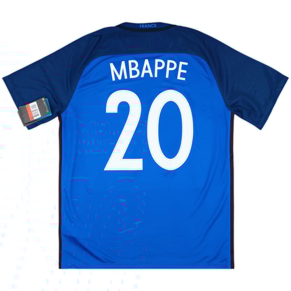 2016-17 France Home Shirt Mbappe #20 (L)
