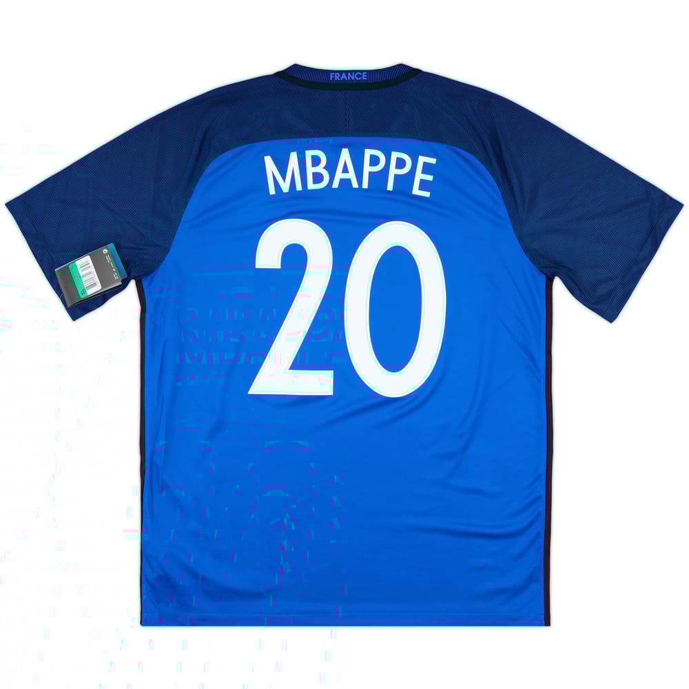 2016-17 France Home Shirt Mbappe #20 (XL)