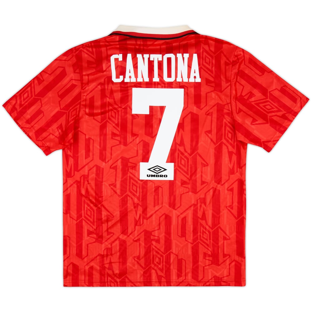 1992-94 Manchester United Home Shirt Cantona #7 - 9/10 - (M)