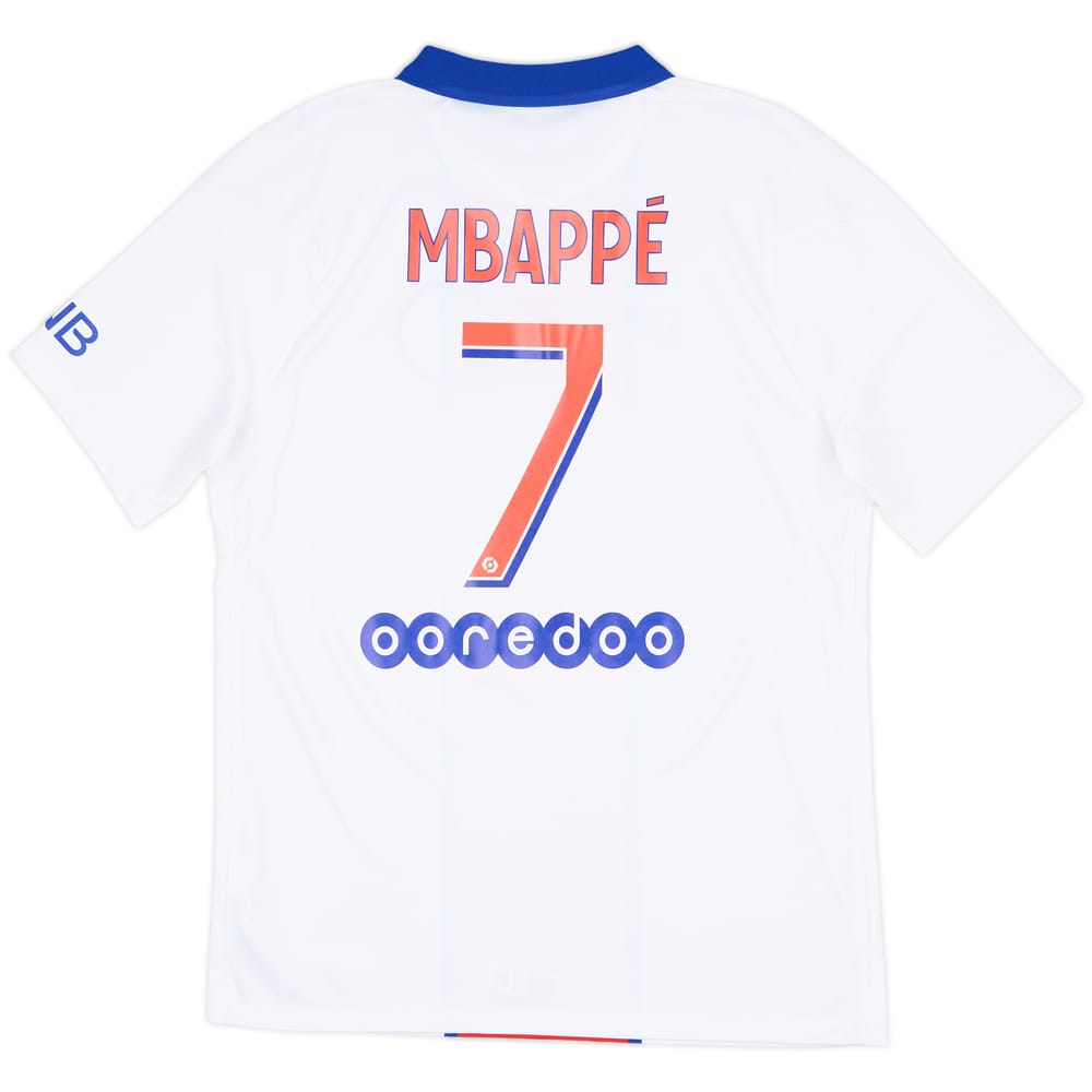 2020-21 Paris Saint-Germain Away Shirt Mbappe #7 - 9/10 - (M)