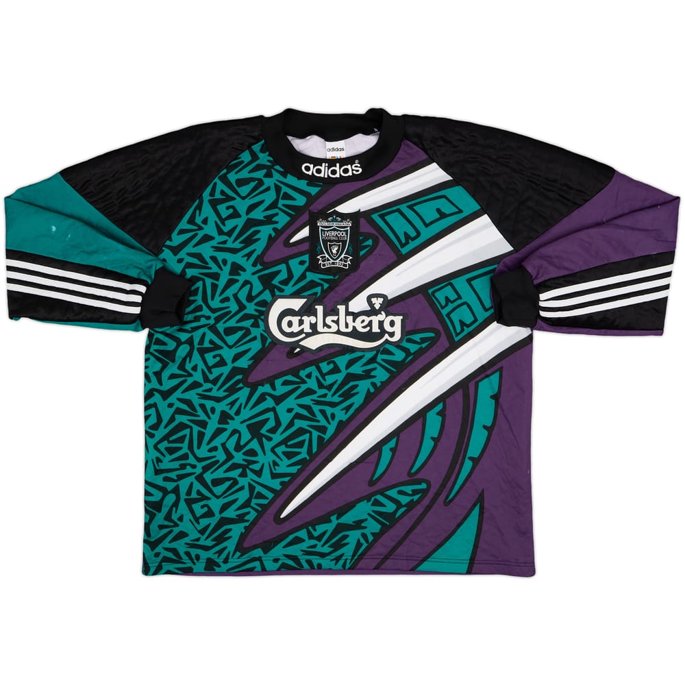 1995-96 Liverpool GK Shirt - 8/10 - (XL)