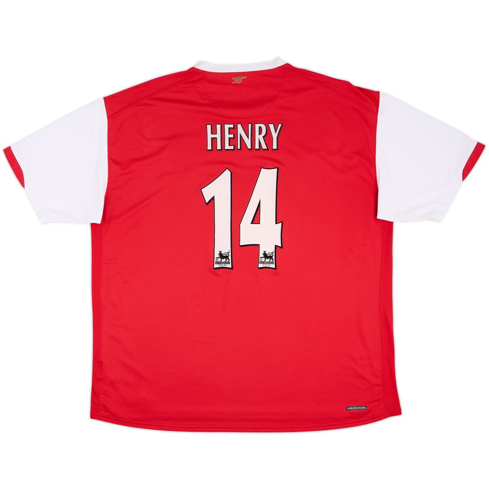 2006-08 Arsenal Home Shirt Henry #14 - 7/10 - (XXL)