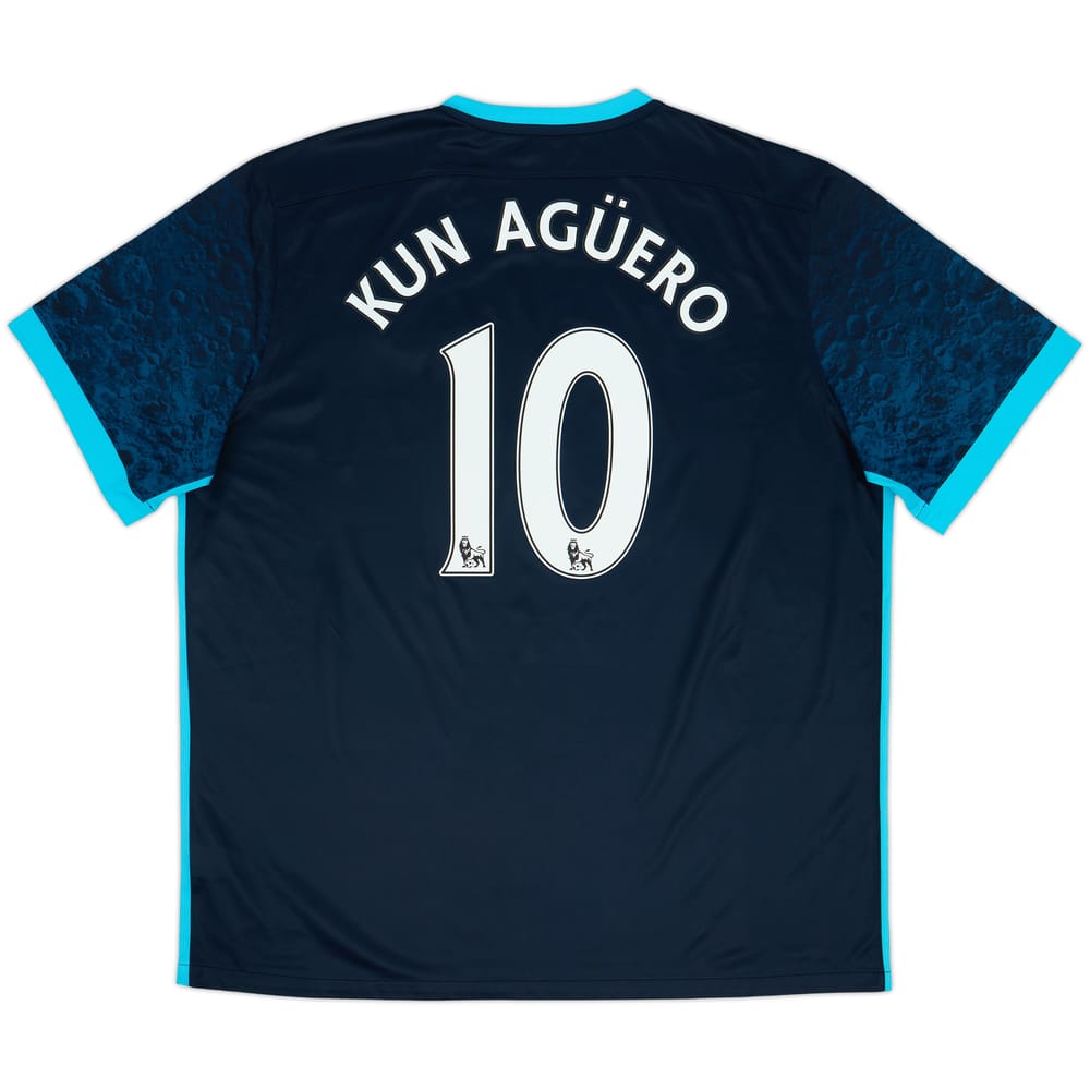 2015-16 Manchester City Away Shirt Kun Aguero #10 - 8/10 - (XXL)
