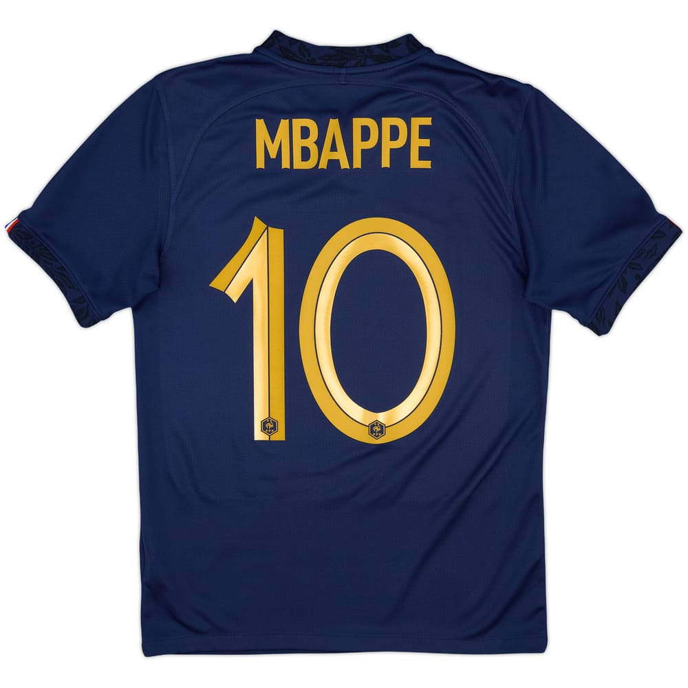 2022-23 France Home Shirt Mbappe #10 - 10/10 - (S)