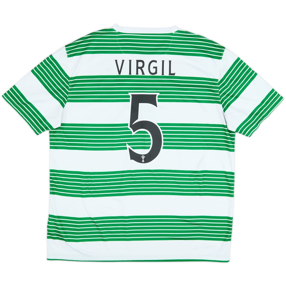 2013-15 Celtic Home Shirt Virgil #5 - 7/10 - (XL)