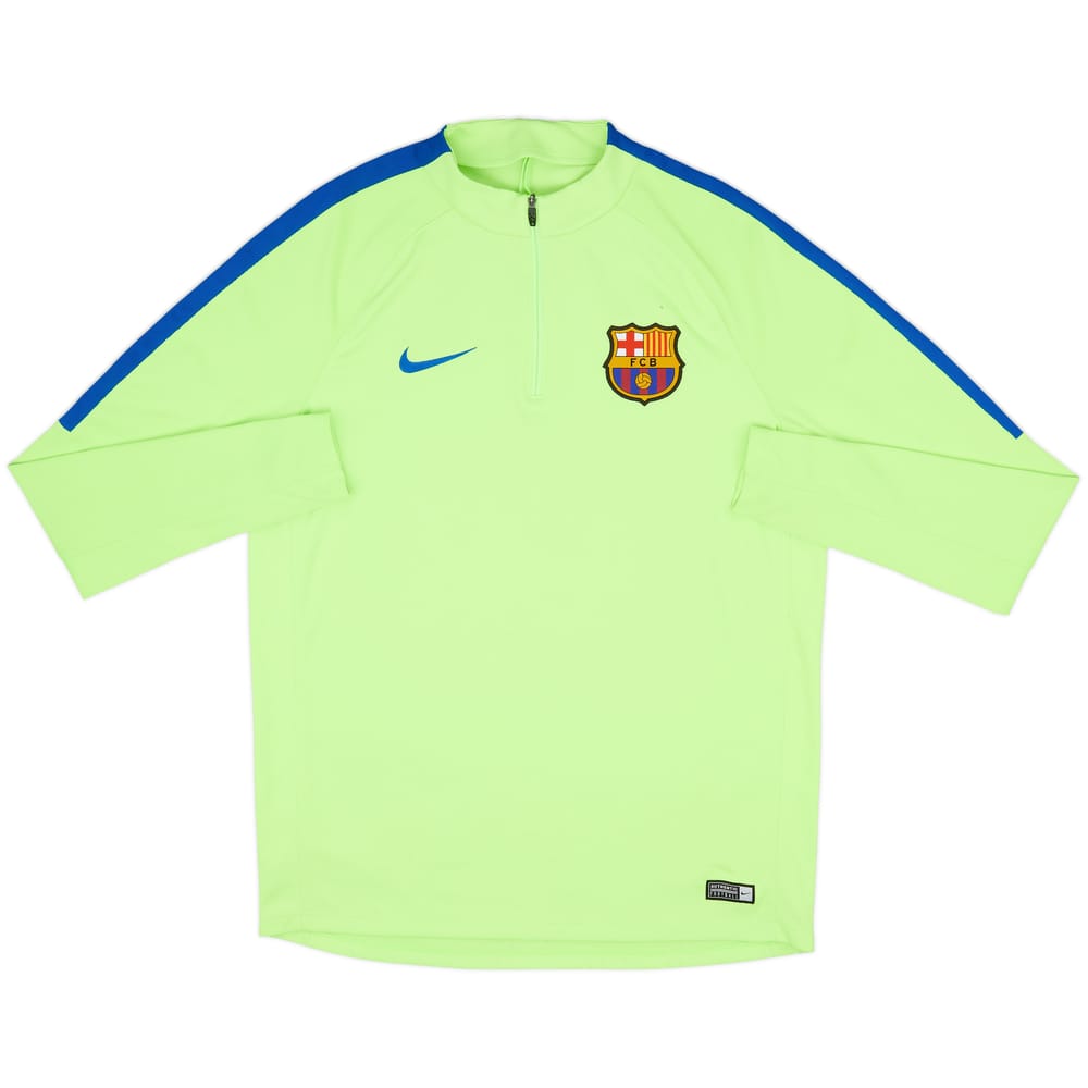 2017-18 Barcelona Nike 1/4 Zip Drill Top - 7/10 - (L)