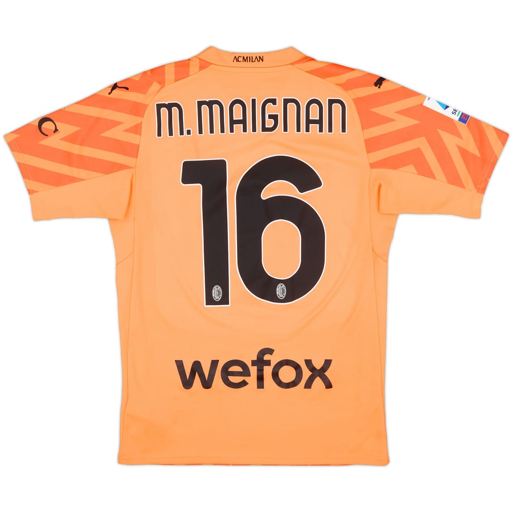 2023-24 AC Milan GK Shirt M.Maignan #16 - 6/10 - (S)