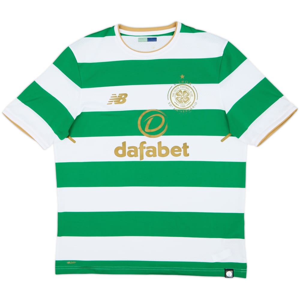 2017-18 Celtic 'Lisbon Lions 50th Anniversary' Home Shirt - 8/10 - (M)