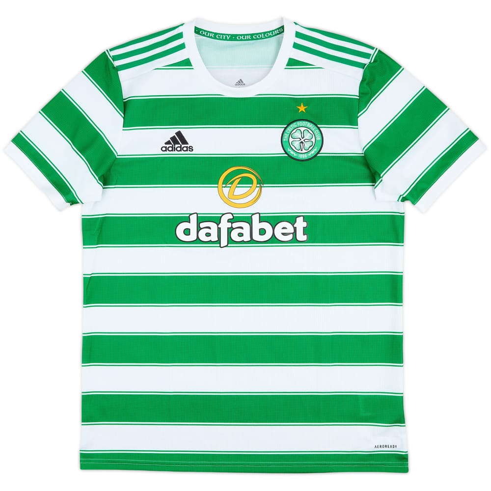 2021-22 Celtic Home Shirt - 10/10 - (L)