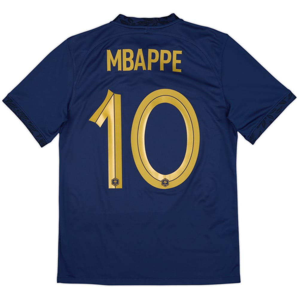 2022-23 France Home Shirt Mbappe #10 - 9/10 - (S)