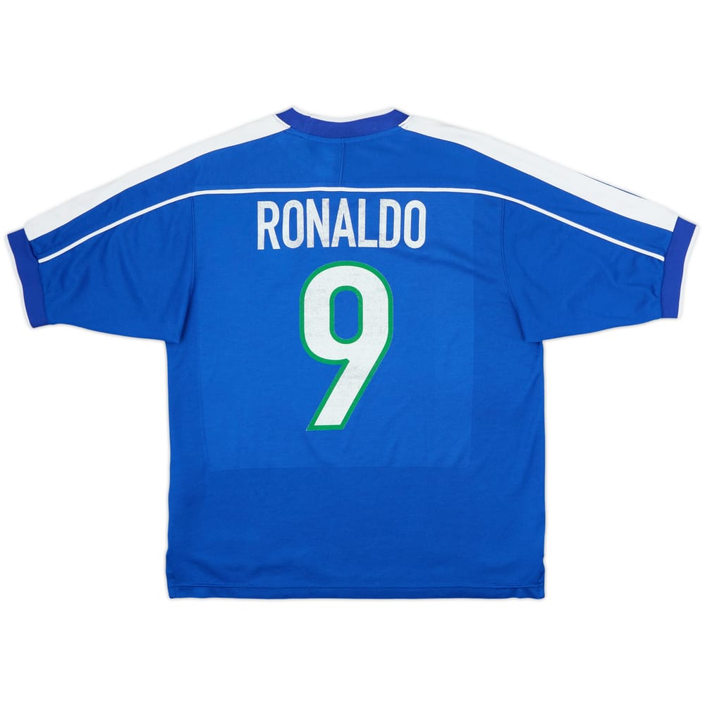 Camiseta de visitante de Brasil 1998-00 Ronaldo #9 - 6/10 - (M)