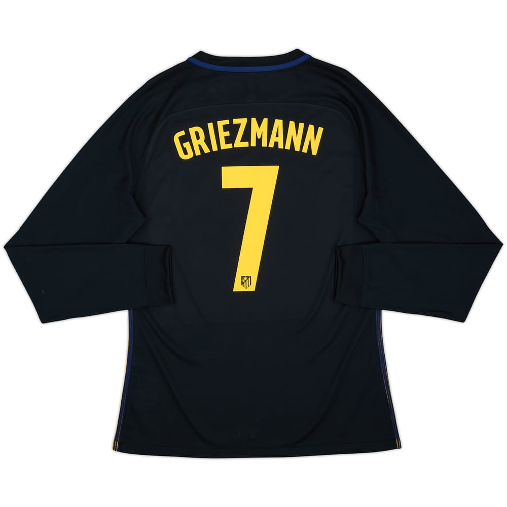 2016-17 Atletico Madrid Authentic Away L/S Shirt Griezmann #7 - 10/10 - (XL)