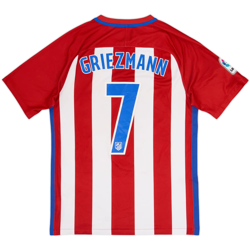 2016-17 Atletico Madrid Home Shirt Griezmann #7 - 6/10 - (S)