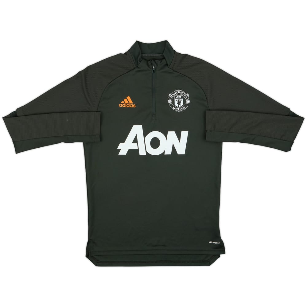 2020-21 Manchester United adidas 1/4 Zip Drill Top - 7/10 - (S)