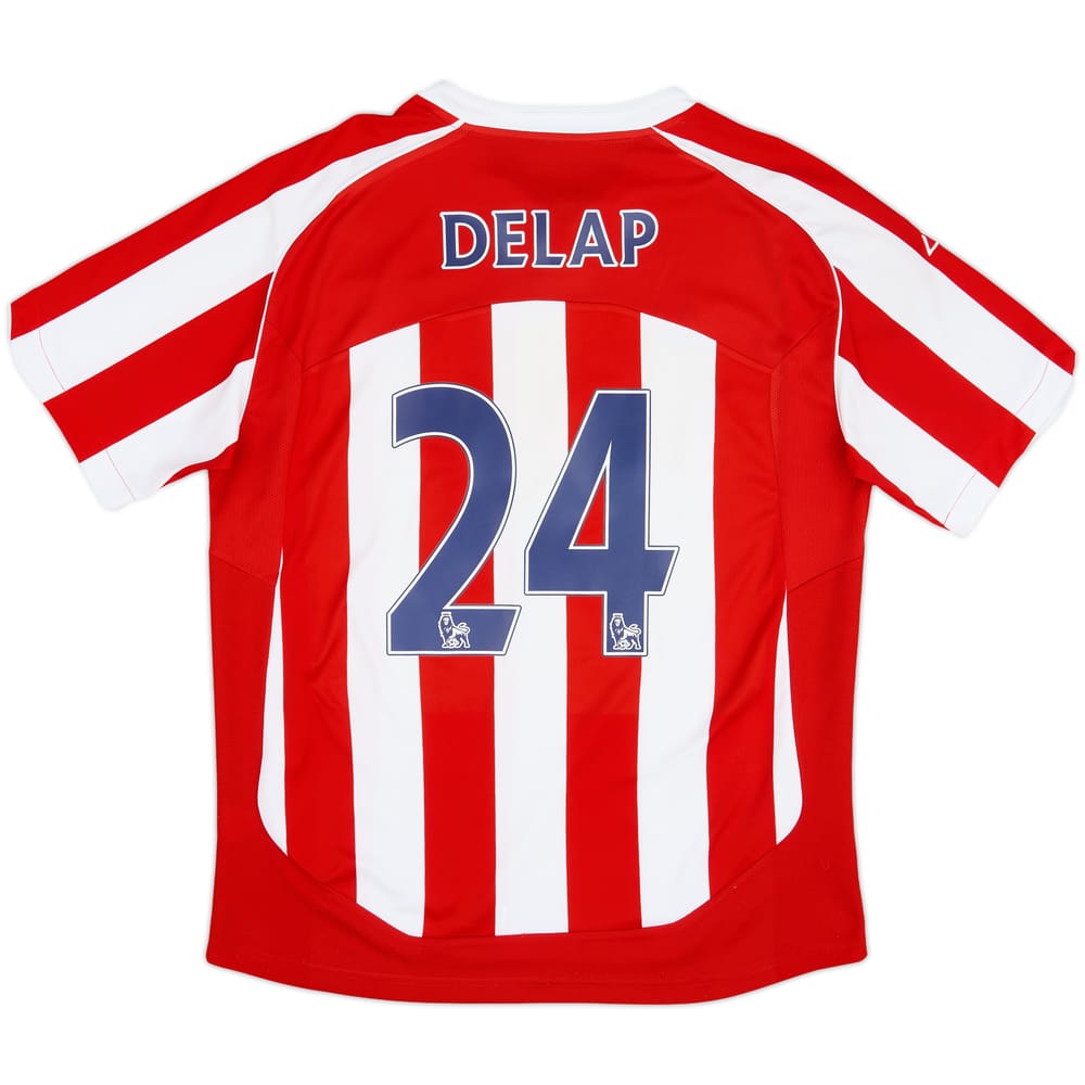 2009-10 Stoke City Home Shirt Delap #24 - 6/10 - (L)