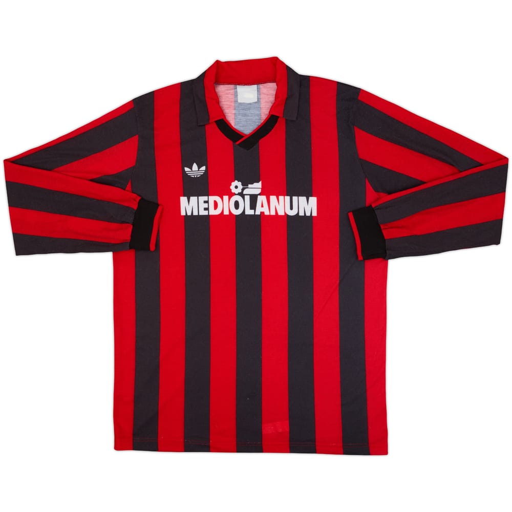 1990-91 AC Milan Home L/S Shirt - 7/10 - (L)