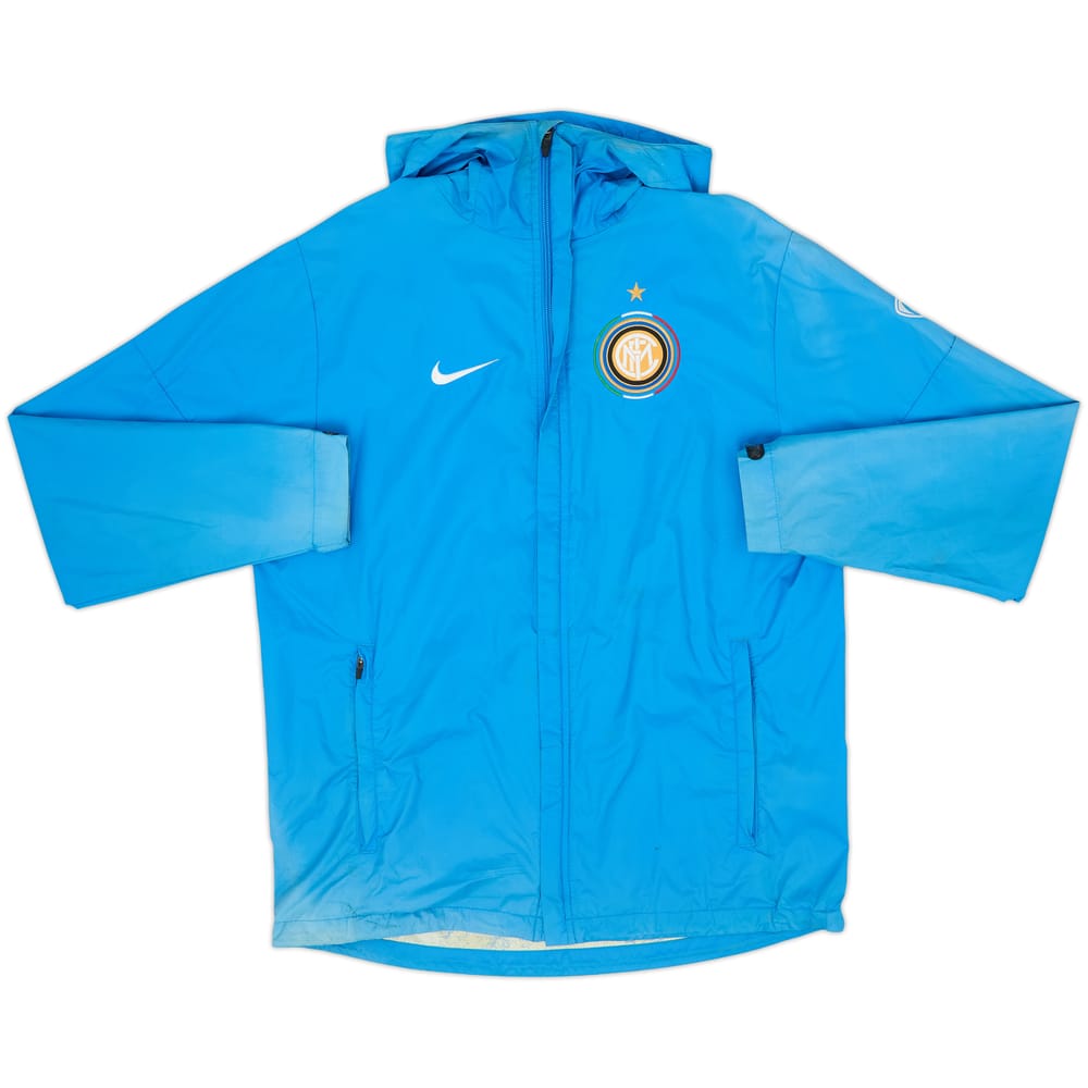 2009-10 Inter Milan Nike Hooded Rain Jacket - 5/10 - (S)