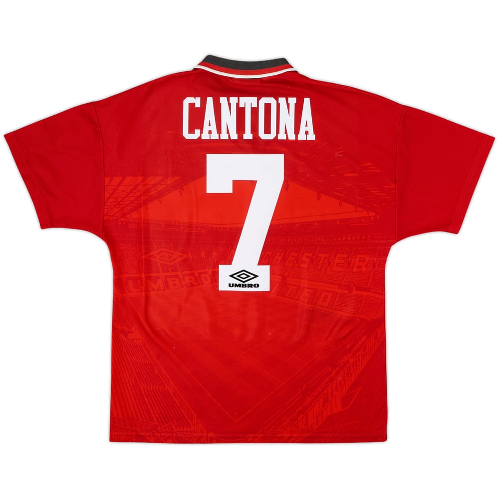 1994-96 Manchester United Home Shirt Cantona #7 - 7/10 - (M)
