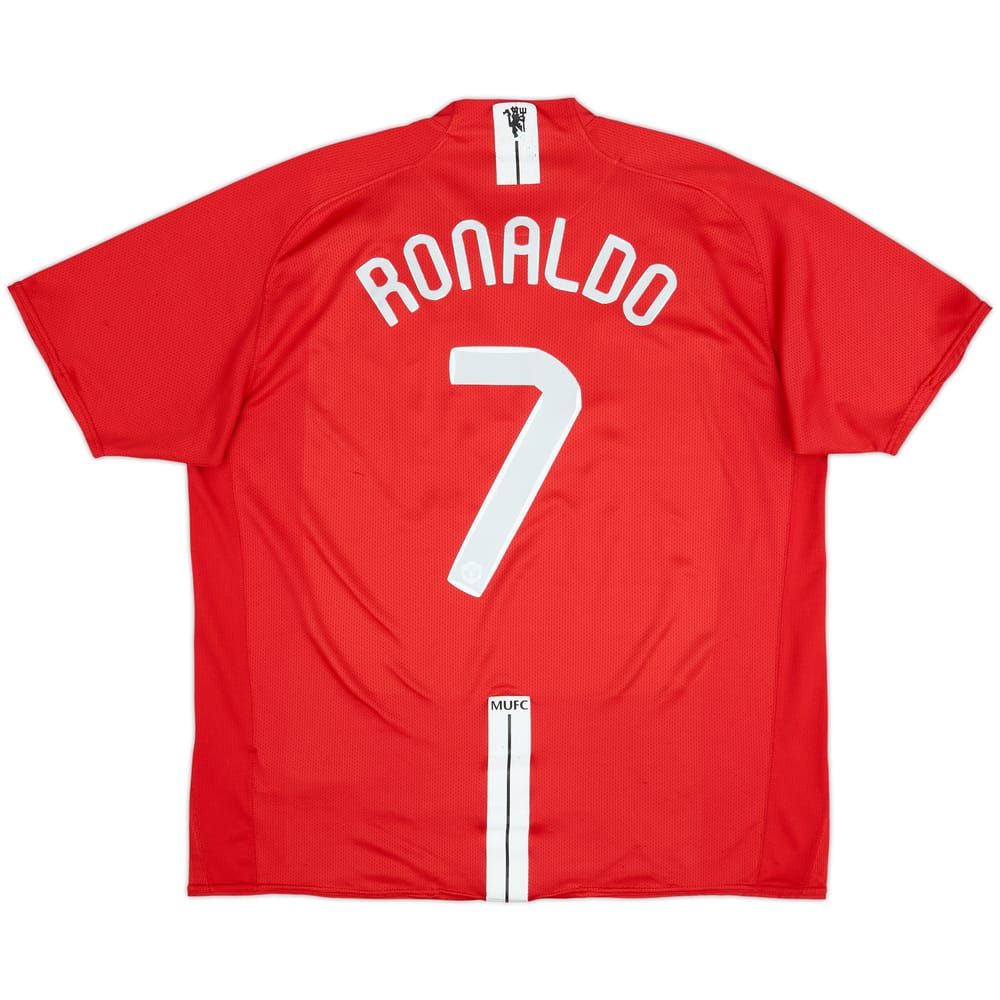 2007-09 Manchester United Home Shirt Ronaldo #7 - 7/10 - (XXL)