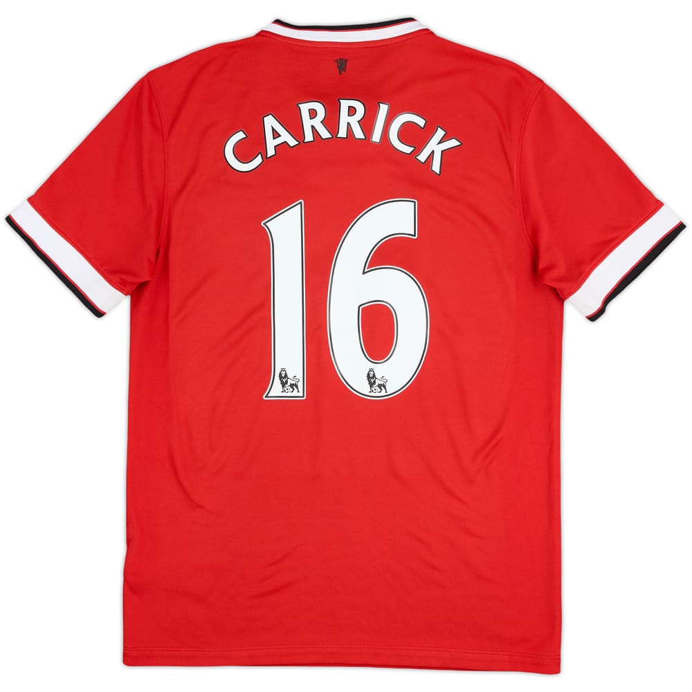 2014-15 Manchester United Home Shirt Carrick #16 - 6/10 - (M)