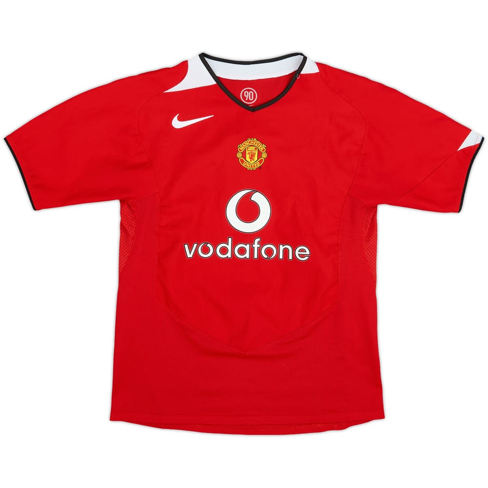 2004-06 Manchester United Home Shirt - 8/10 - (L.Boys)