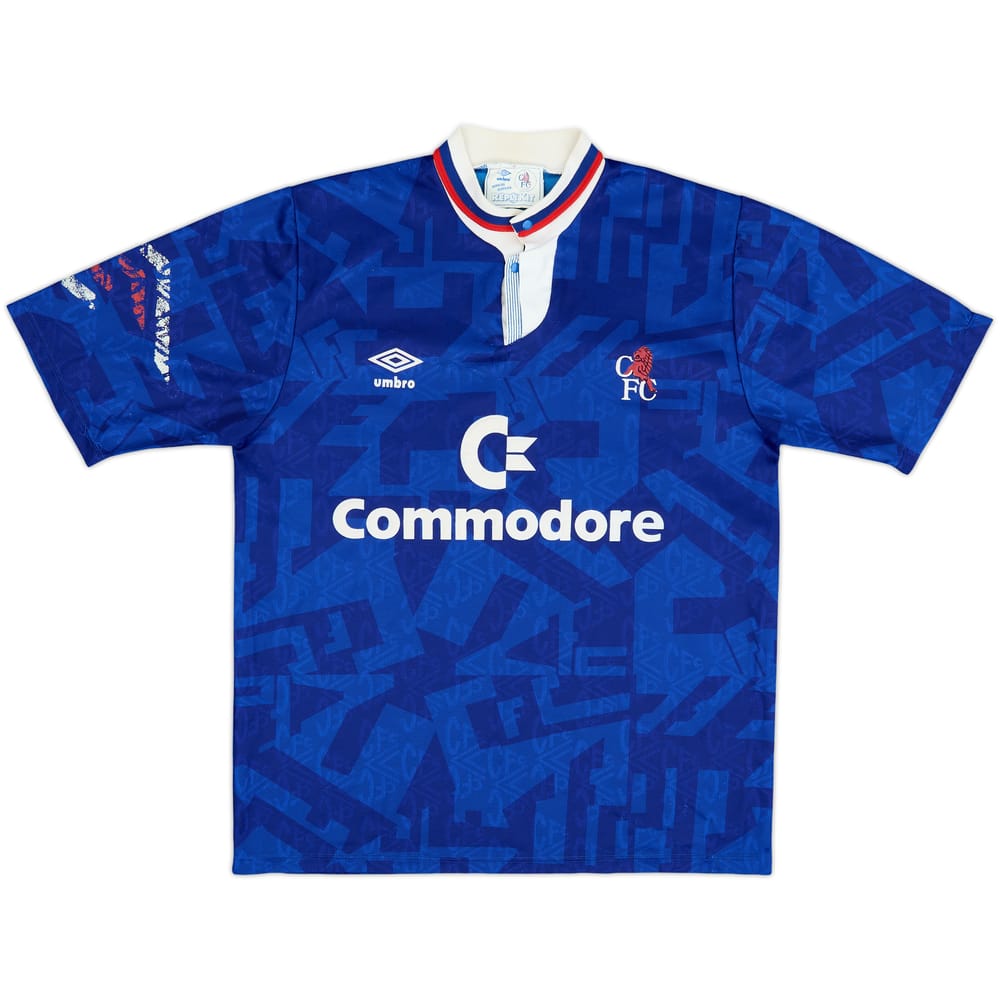 1991-93 Chelsea Home Shirt - 7/10 - (L)