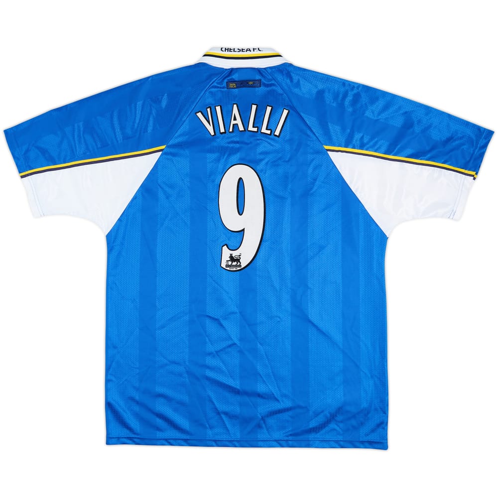 1997-99 Chelsea Home Shirt Vialli #9 - 8/10 - (XL)
