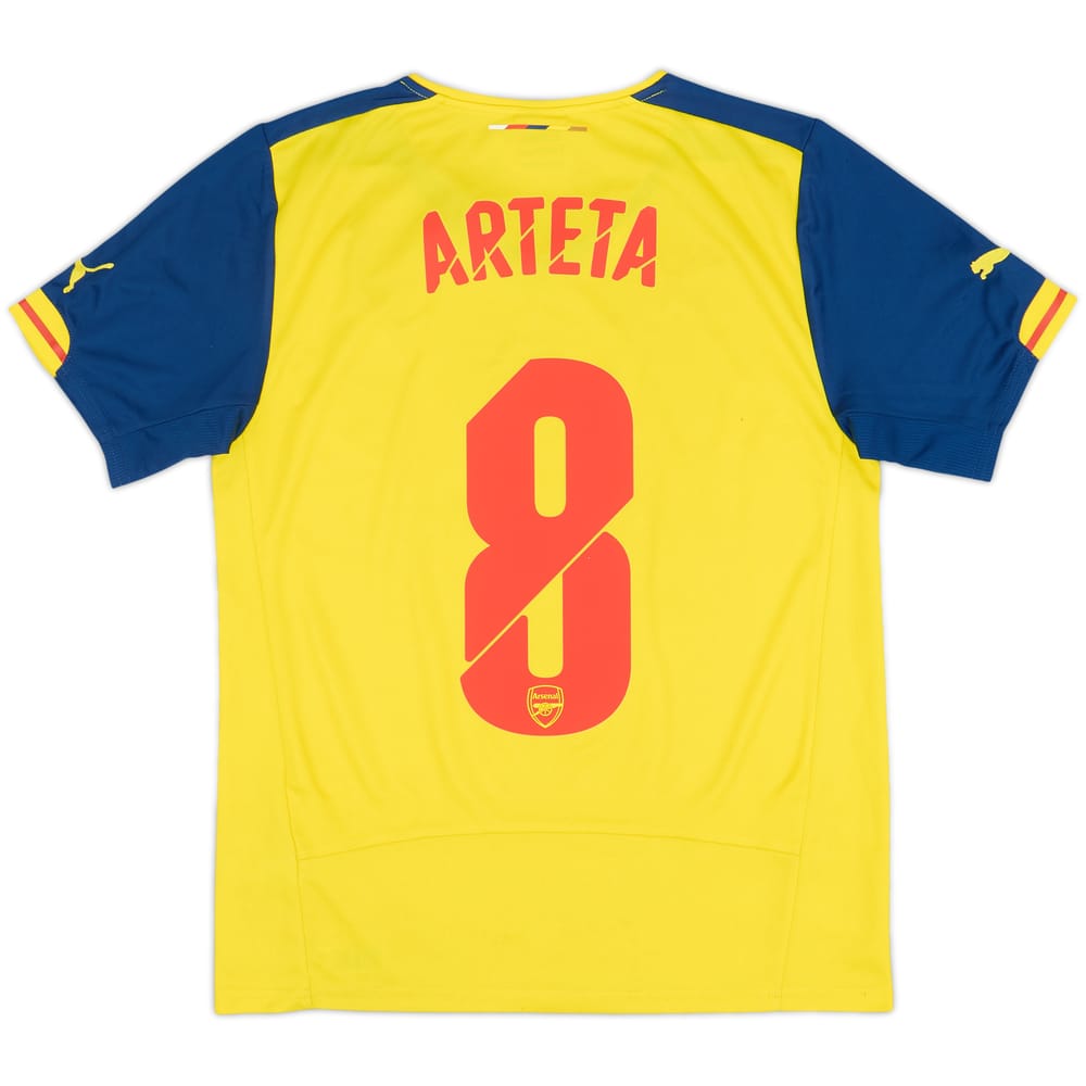 2014-15 Arsenal Away Shirt Arteta #8 - 6/10 - (S)