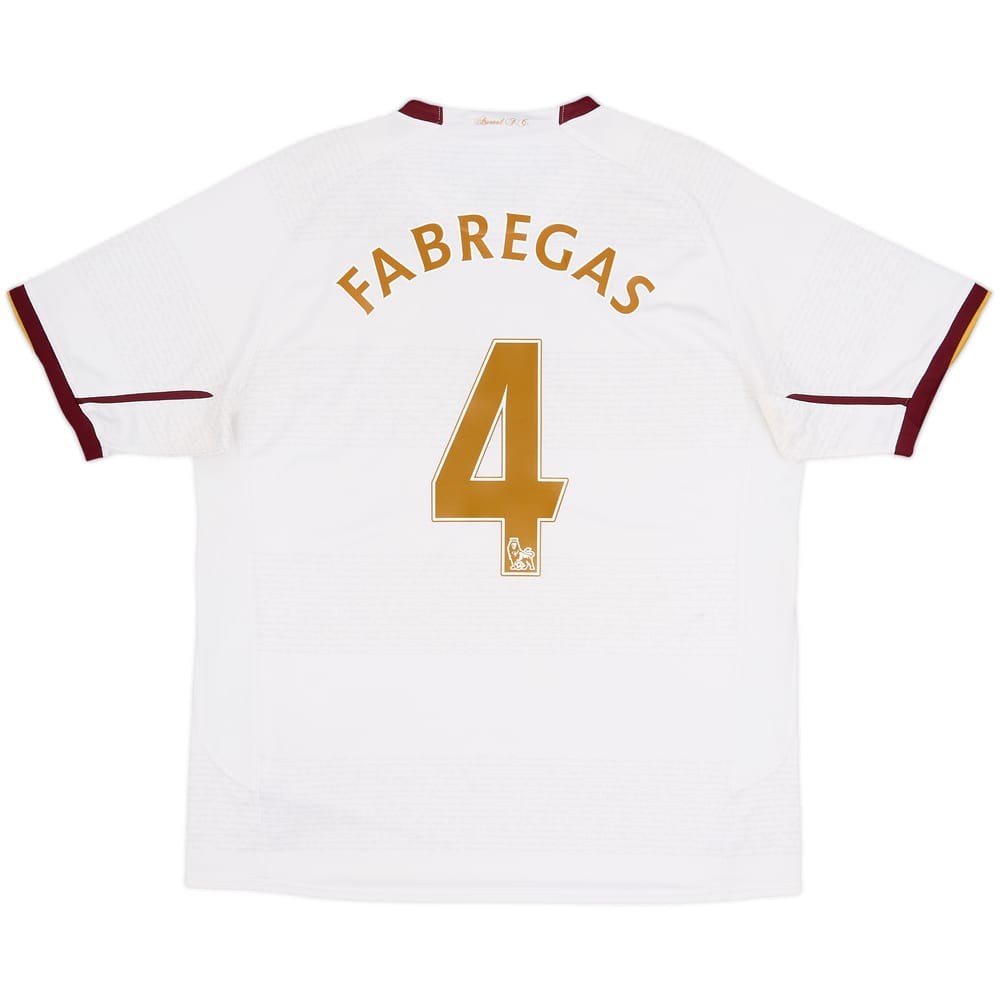 2007-08 Arsenal Away Shirt Fabregas #4 - 6/10 - (L)