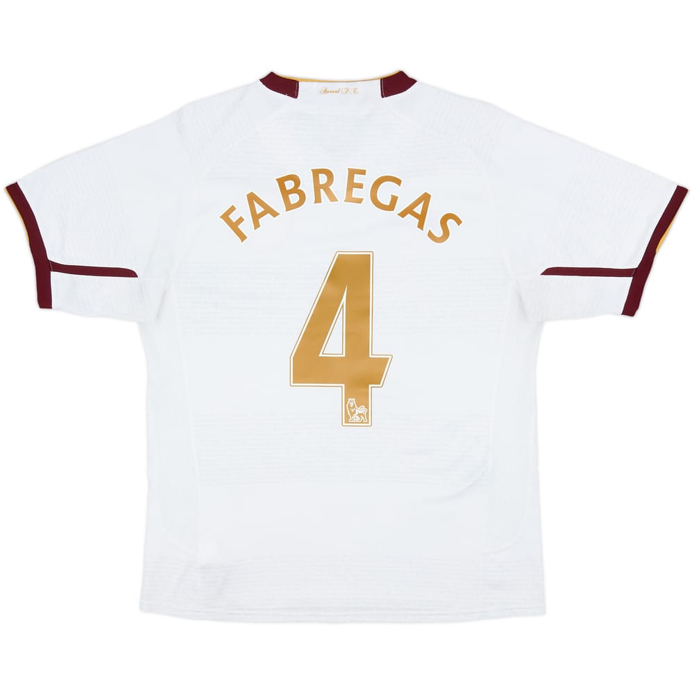 2007-08 Arsenal Away Shirt Fabregas #4 - 7/10 - (S)