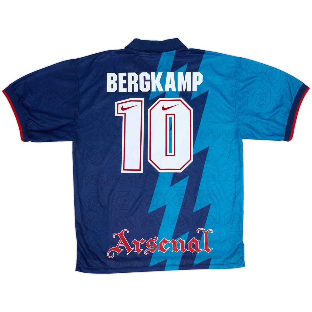 1995-96 Arsenal Away Shirt Bergkamp #10 - 8/10 - (XXL)