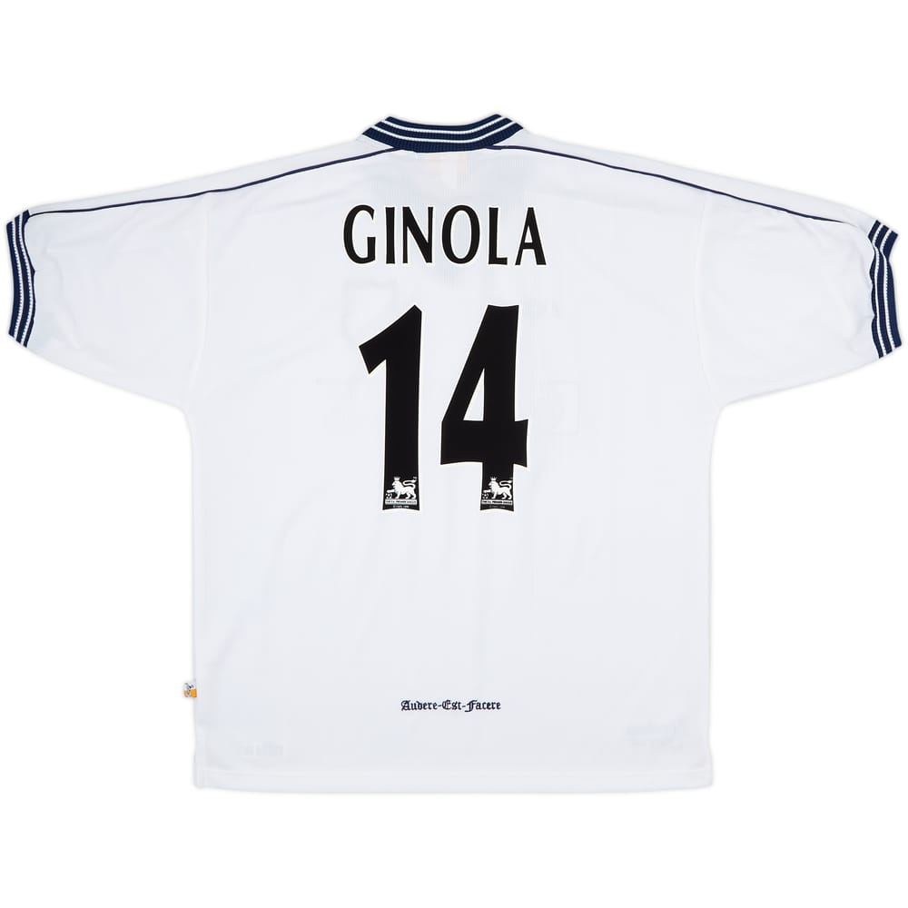 1997-99 Tottenham Home Shirt Ginola #14 - 8/10 - (XL)