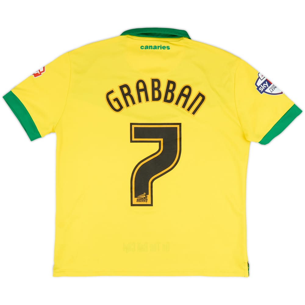 2014-15 Norwich Home Shirt Grabban #7 - 6/10 - (S)