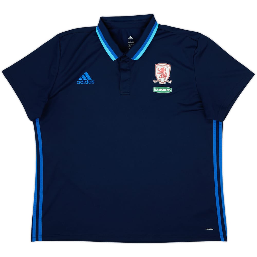 2016-17 Middlesbrough adidas Polo Shirt - 10/10 - (XXL)